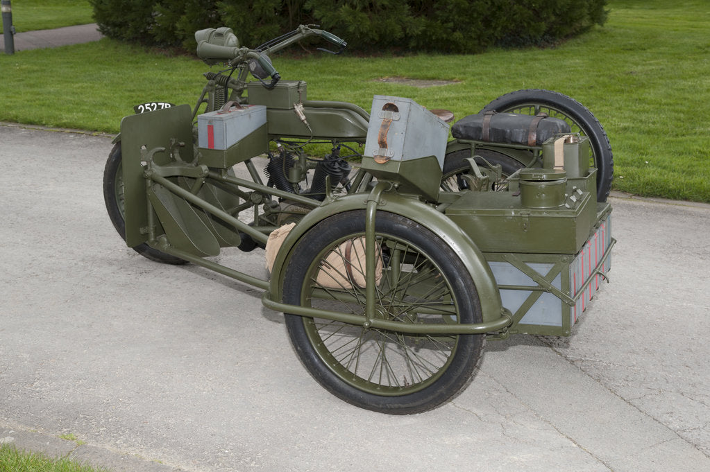 Detail of 1917 Vickers Clyno Combination by Unknown