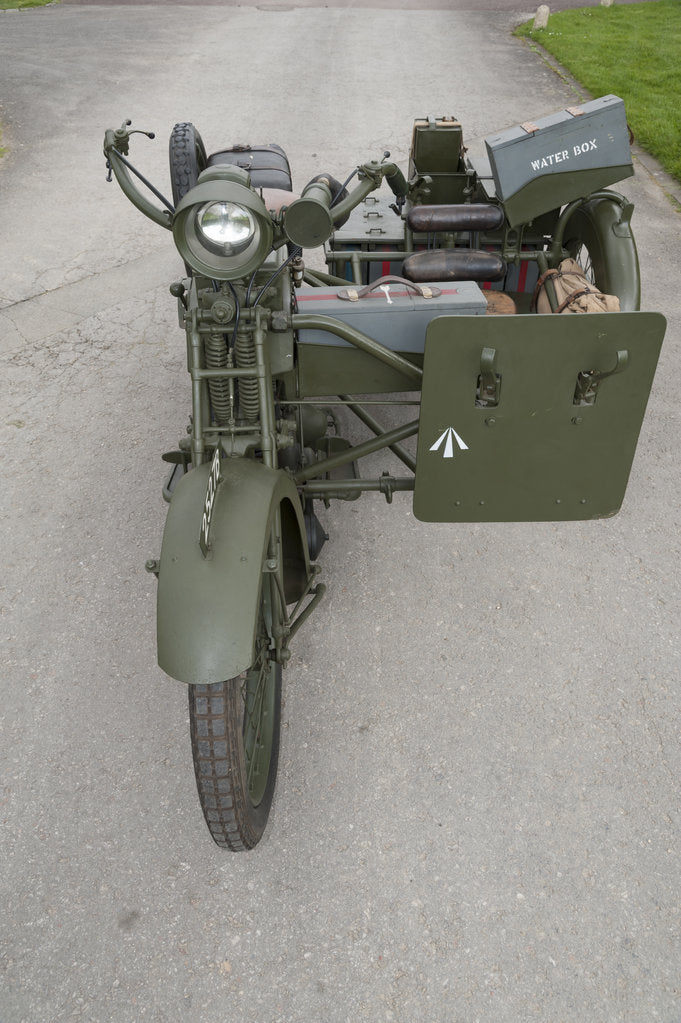 Detail of 1917 Vickers Clyno Combination by Unknown