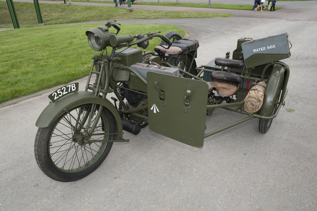 Detail of 1917 Vickers Clyno Combination by Unknown