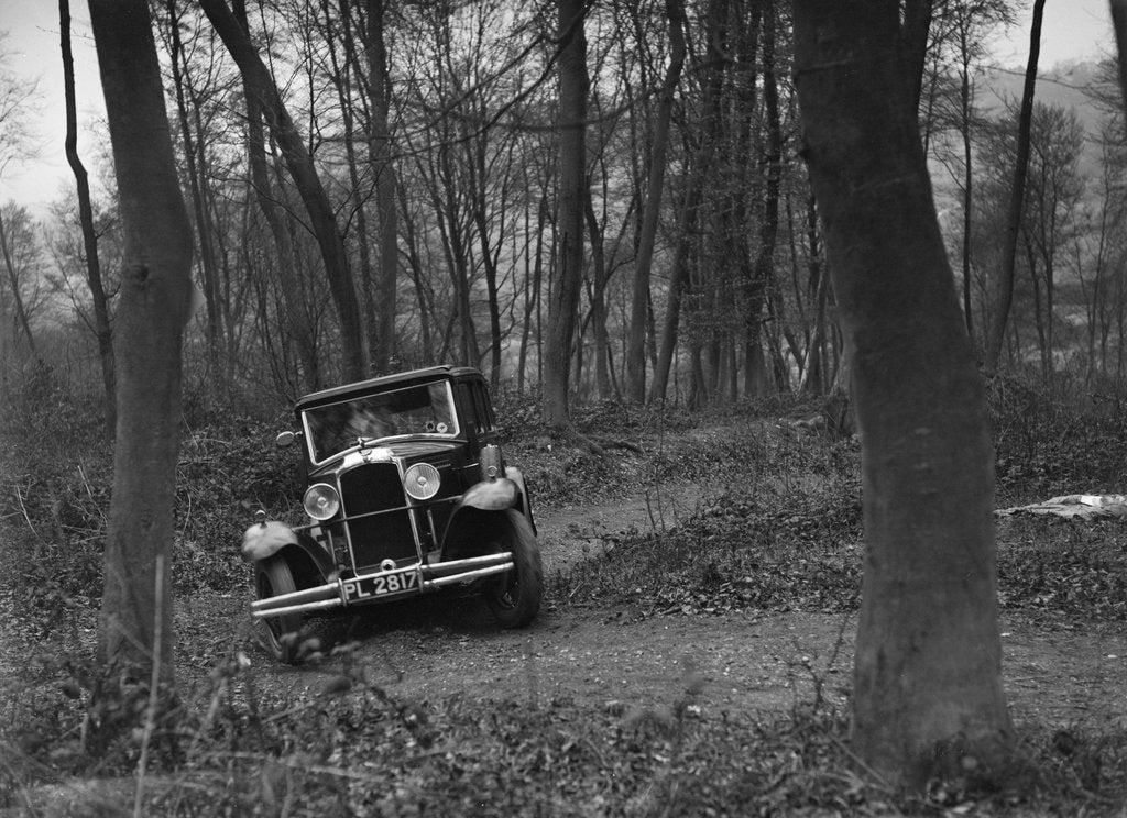 Detail of Vauxhall Cadet at the Standard Car Owners Club Southern Counties Trial, Hale Wood, Chilterns, 1938 by Bill Brunell