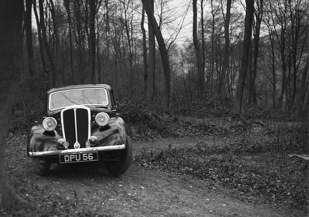 Detail of Standard Twelve at the Standard Car Owners Club Southern Counties Trial, Hale Wood, Chilterns, 1938 by Bill Brunell