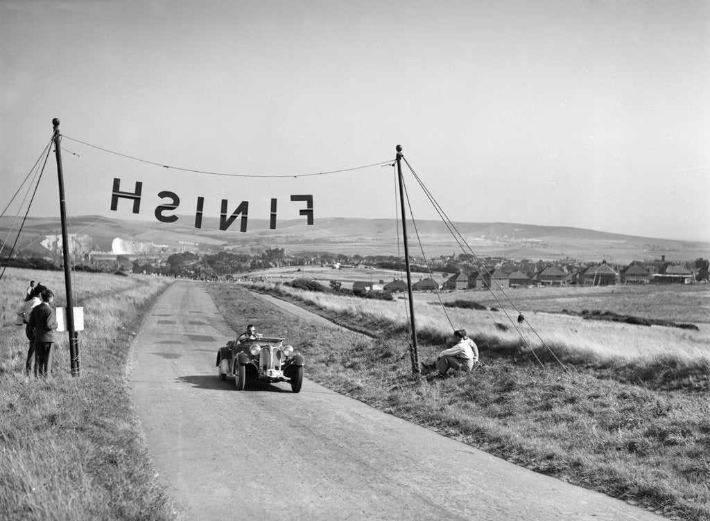 Detail of Frazer-Nash BMW 328 of EN Leon at the Bugatti Owners Club Lewes Speed Trials, Sussex, 1937 by Bill Brunell