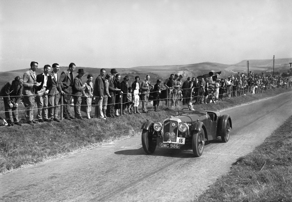 Detail of Atalanta of GAT Weldon competing at the Bugatti Owners Club Lewes Speed Trials, Sussex, 1937 by Bill Brunell