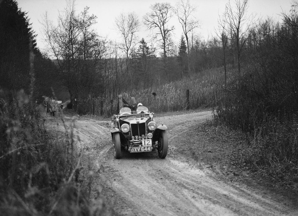 Detail of 1935 MG Magnette competing in the Great West Motor Club Thatcher Trophy, 1938 by Bill Brunell