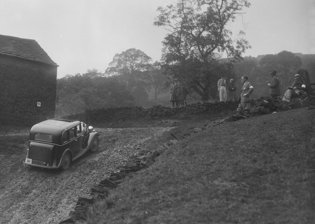 Detail of Standard saloon of GA Wooding competing in the MCC Sporting Trial, 1935 by Bill Brunell
