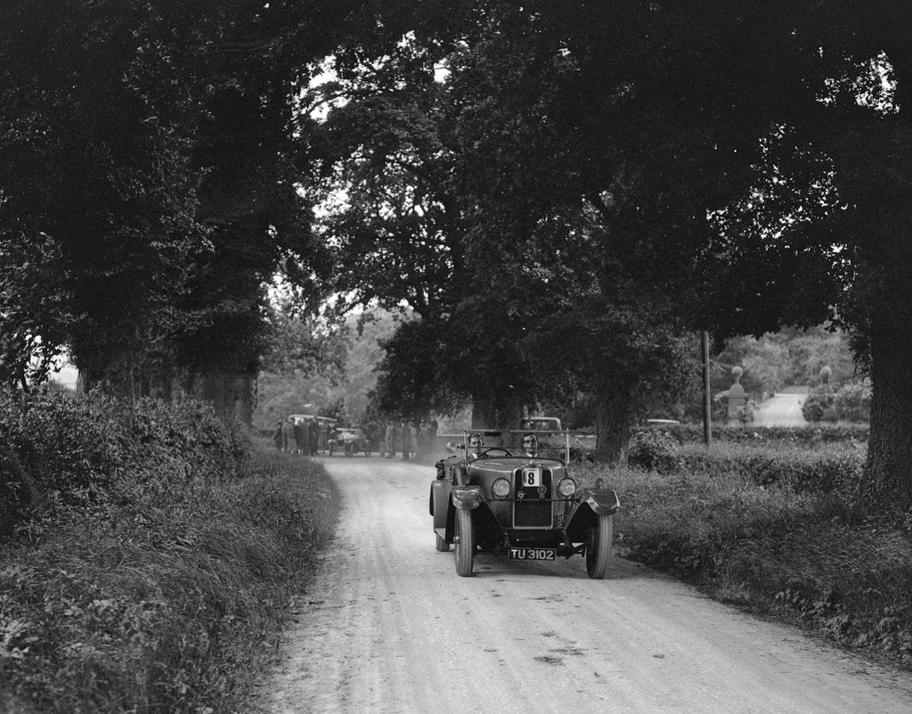 Detail of Talbot 18/55 4-seater tourer competing in the JCC Inter-Centre Rally, 1932 by Bill Brunell