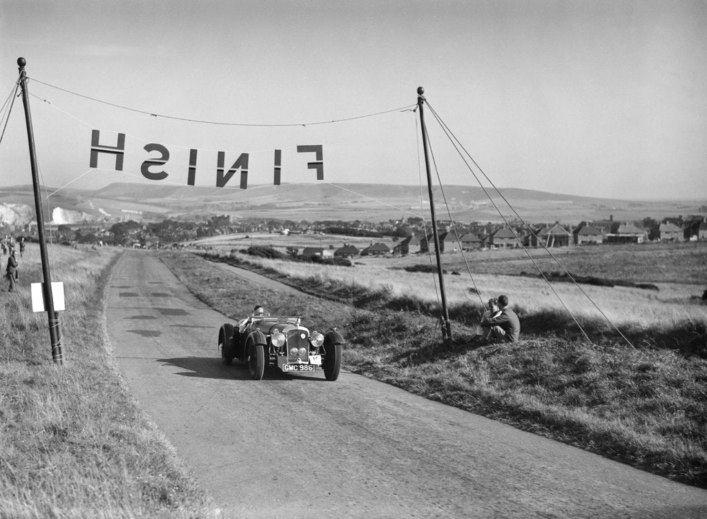 Detail of Atalanta of GAT Weldon competing at the Bugatti Owners Club Lewes Speed Trials, Sussex, 1937 by Bill Brunell