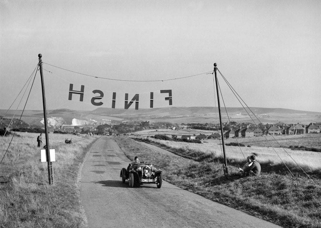 Detail of Fiat Balilla of F Andrews competing at the Bugatti Owners Club Lewes Speed Trials, Sussex, 1937 by Bill Brunell