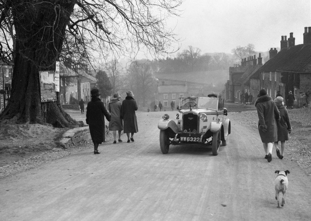 Detail of Rover 10/25 of C Thackray, Ilkley & District Motor Club Trial, Coxwold, North Yorkshire, 1930s by Bill Brunell