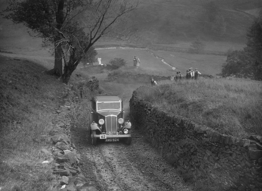 Detail of Standard saloon of HSR Payne competing in the MCC Sporting Trial, 1935 by Bill Brunell