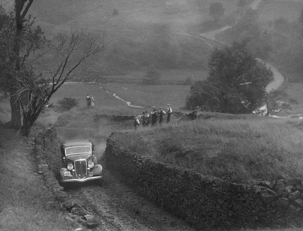 Detail of Ford V8 saloon of F Allott competing in the MCC Sporting Trial, 1935 by Bill Brunell