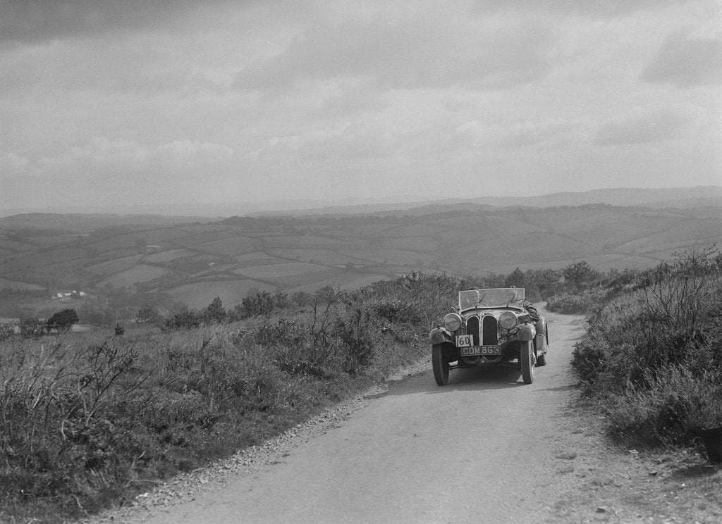 Detail of Frazer-Nash BMW 315/40 of AE Frost competing in the MCC Torquay Rally, 1938 by Bill Brunell