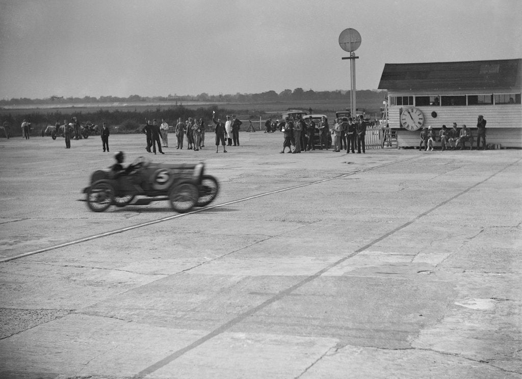 Detail of Bugatti of JR Jefferys competing at a Surbiton Motor Club race meeting, Brooklands, Surrey, 1928 by Bill Brunell