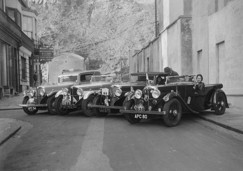 Detail of AC cars at the RAC Rally, 1933 by Bill Brunell