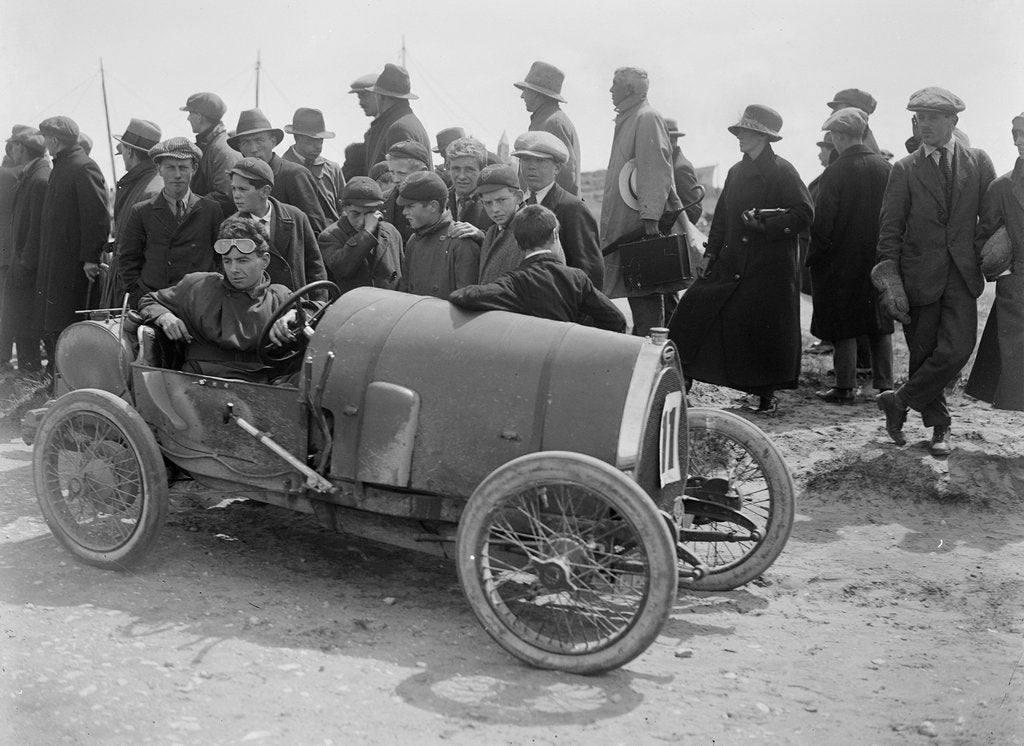 Detail of Bugatti Brescia of Raymond Mays in his Bugatti Brescia at the Porthcawl Speed Trials, Wales, 1922 by Bill Brunell