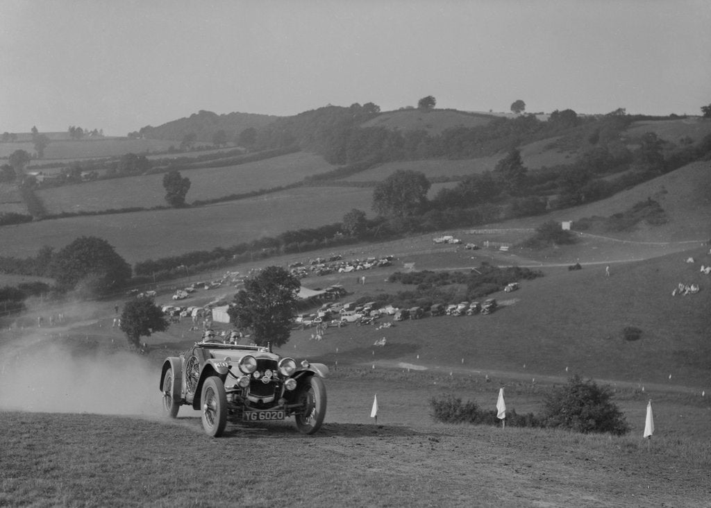 Detail of Frazer-Nash TT replica competing in the MG Car Club Rushmere Hillclimb, Shropshire, 1935 by Bill Brunell