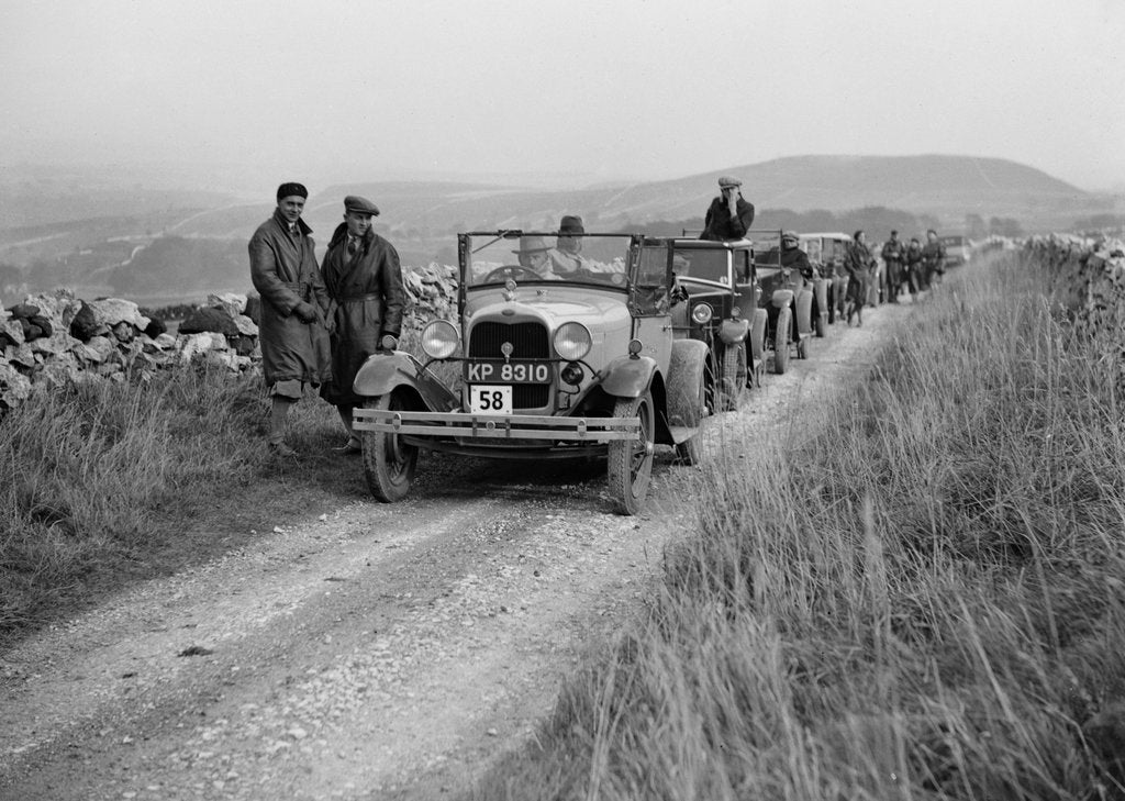 Detail of Ford Model A of JB Thompson competing in the MCC Sporting Trial, 1930 by Bill Brunell