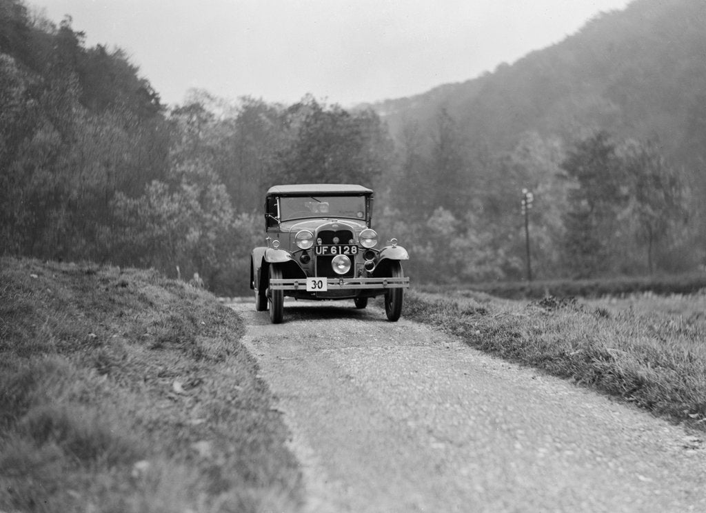 Detail of Ford Model A of EAL Midgely competing in the MCC Sporting Trial, 1930 by Bill Brunell