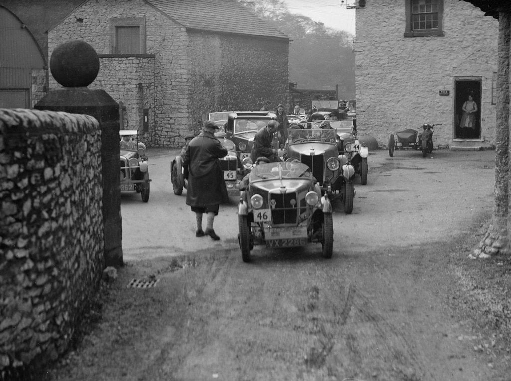 Detail of MG M type of RD Crump at the MCC Sporting Trial, 1930 by Bill Brunell