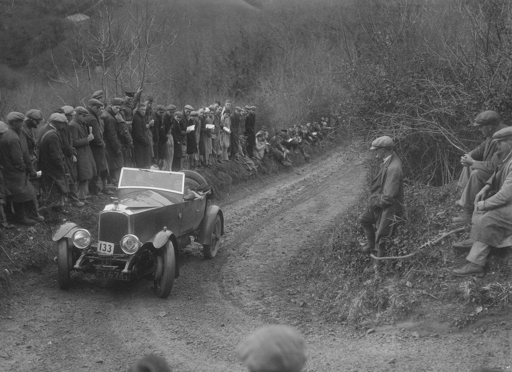 Detail of Vauxhall 30/98 of E Long competing in the MCC Lands End Trial, 1935 by Bill Brunell