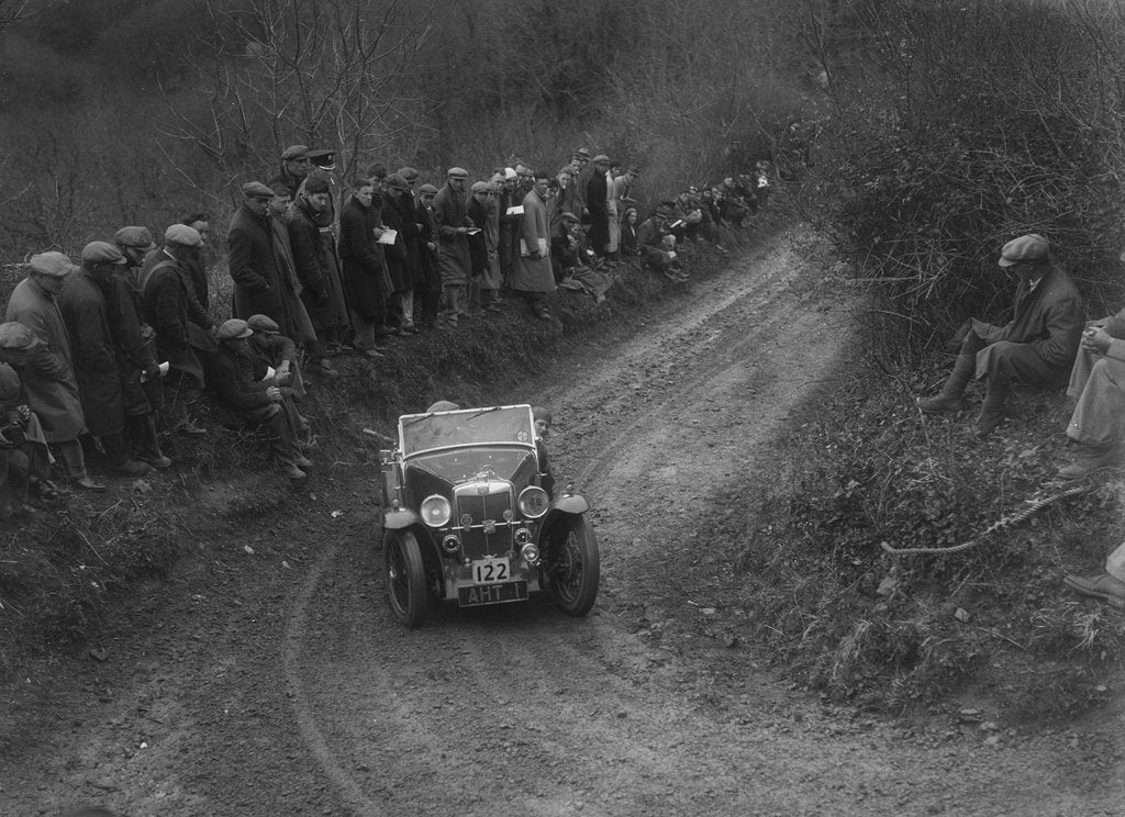 Detail of MG PB of EH Goodenough competing in the MCC Lands End Trial, 1935 by Bill Brunell