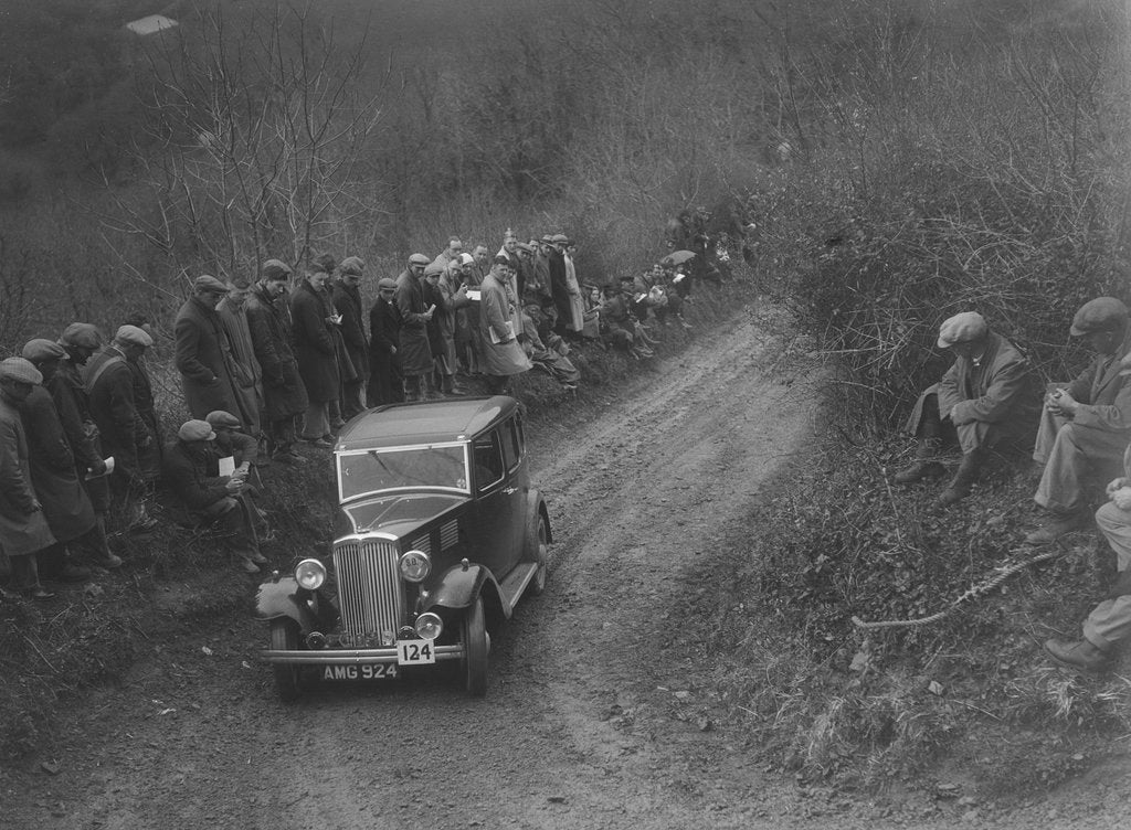 Detail of Standard saloon of HF Deane competing in the MCC Lands End Trial, 1935 by Bill Brunell