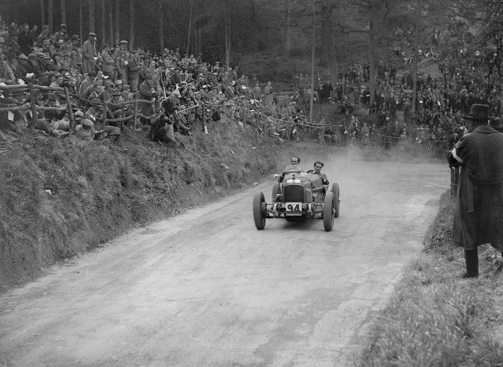 Detail of Vauxhall 30/98 competing in the Shelsley Walsh Amateur Hillclimb, Worcestershire, 1929 by Bill Brunell