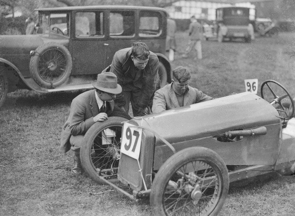 Detail of Becke Special car at the Shelsley Walsh Amateur Hillclimb, Worcestershire, 1929 by Bill Brunell
