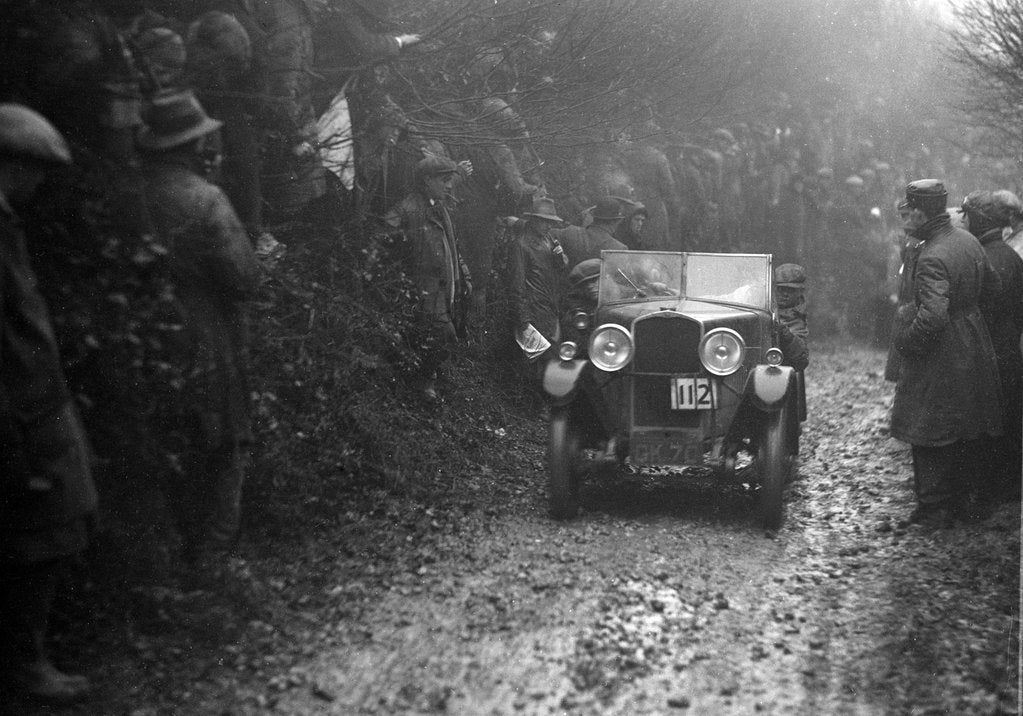 Detail of Triumph of BA Roy competing in the MCC Exeter Trial, 1930 by Bill Brunell