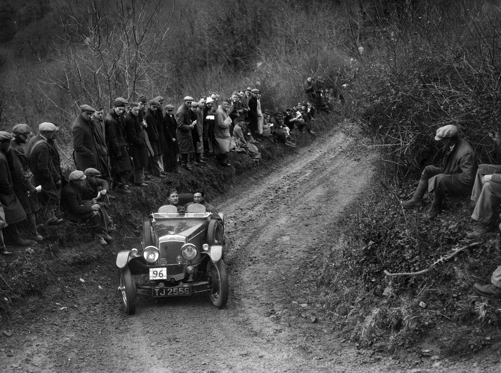 Detail of Blackburne-engined Frazer-Nash TT replica of J Tweedale competing in the MCC Lands End Trial, 1935 by Bill Brunell