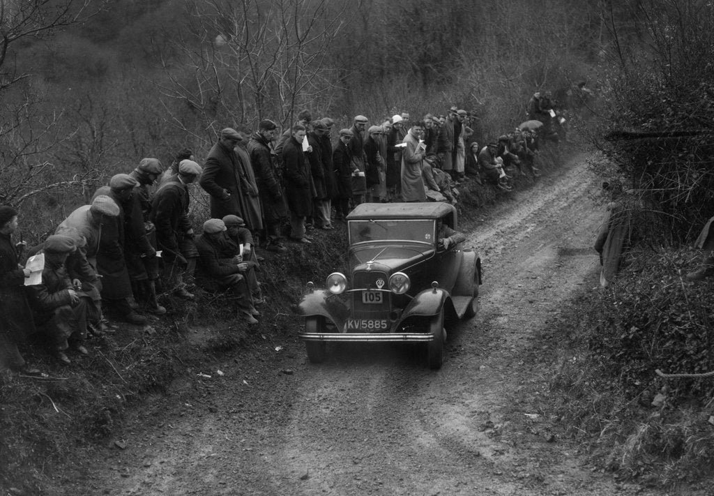 Detail of Ford V8 of DJC Palmer competing in the MCC Lands End Trial, 1935 by Bill Brunell