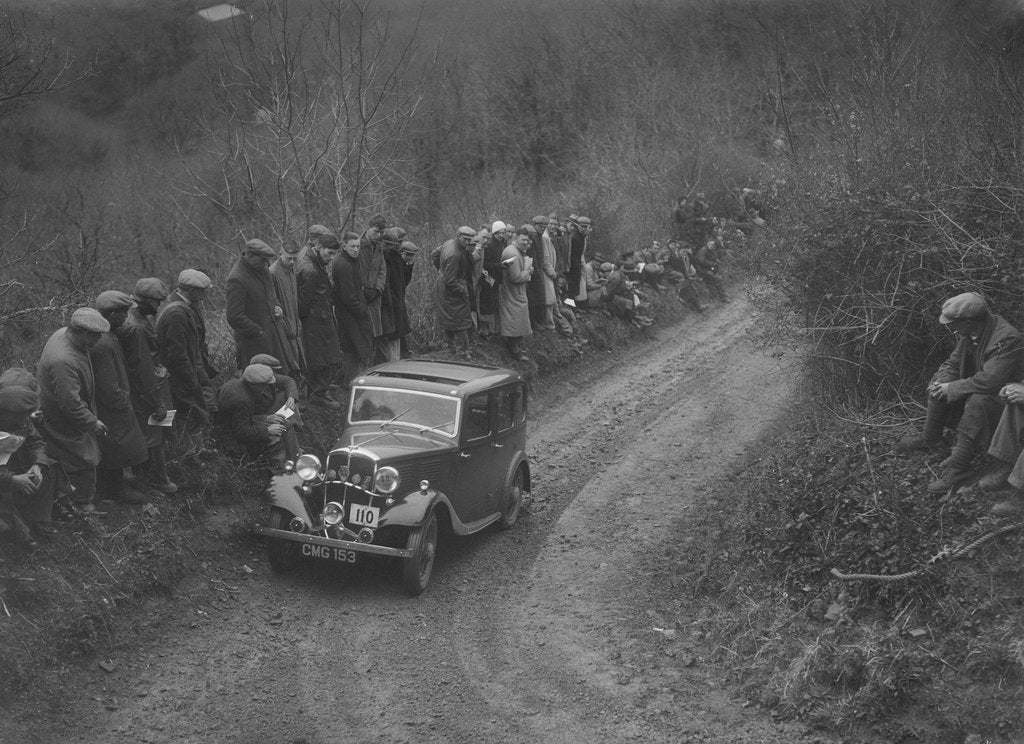 Detail of Standard saloon of AJ Borkett competing in the MCC Lands End Trial, 1935 by Bill Brunell
