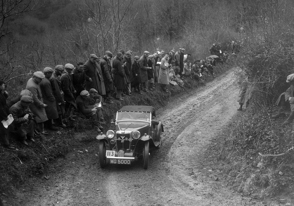 Detail of MG Special of HG Symmons competing in the MCC Lands End Trial, 1935 by Bill Brunell