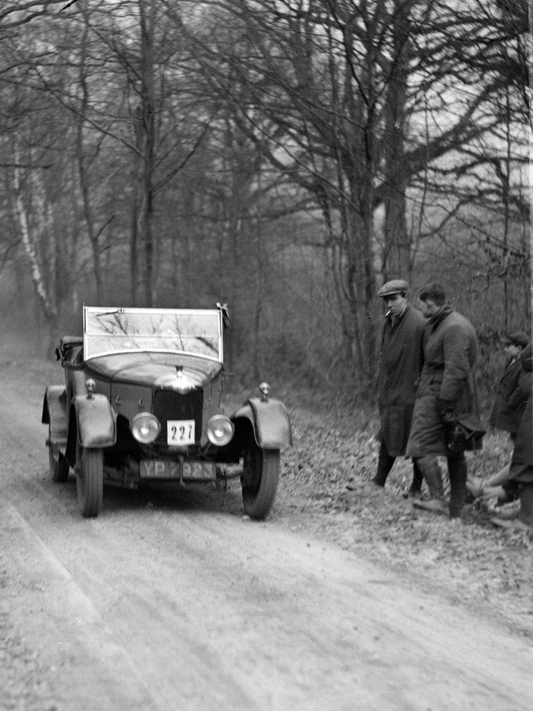 Detail of AC tourer competing in the Sunbeam Motor Car Club Bognor Trial, 1929 by Bill Brunell