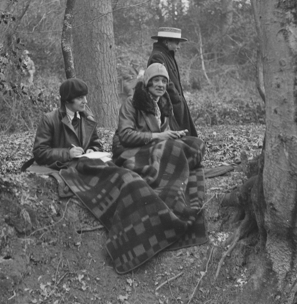 Detail of Watching the Sunbeam Motor Car Club Bognor Trial, 1929 by Bill Brunell