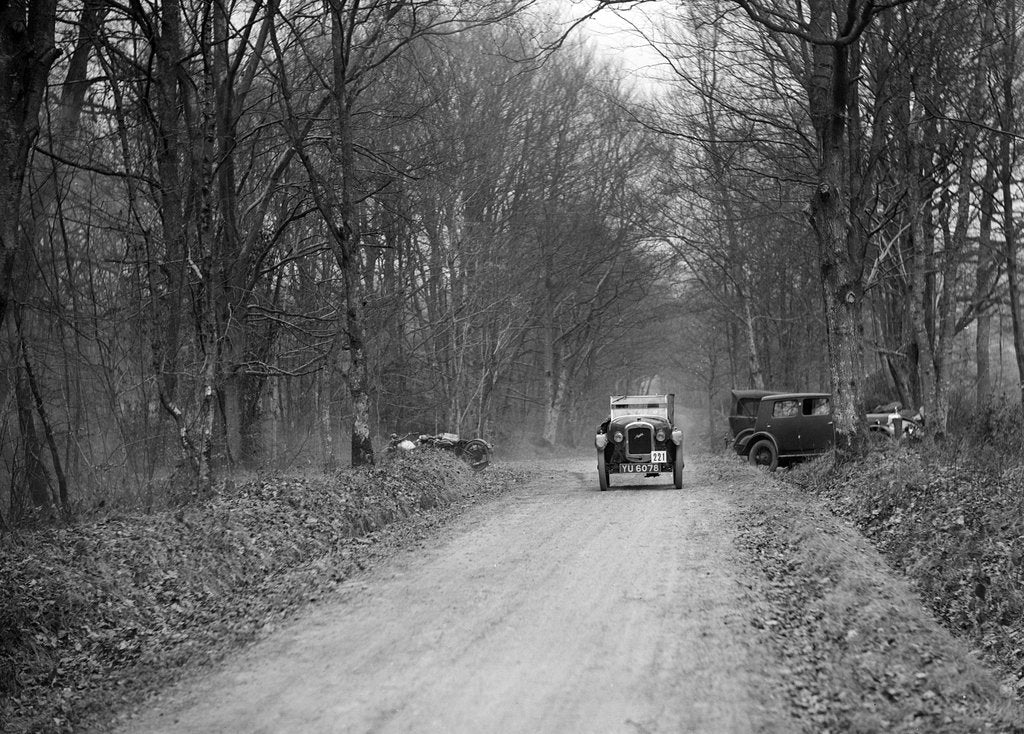 Detail of Austin 7 GE Cup model competing in the Sunbeam Motor Car Club Bognor Trial, 1929 by Bill Brunell