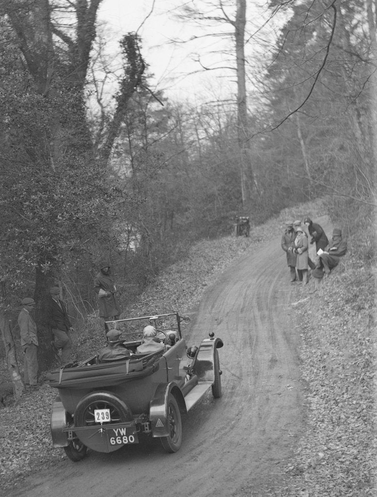 Detail of Standard 14/28 competing in the Sunbeam Motor Car Club Bognor Trial, 1929 by Bill Brunell