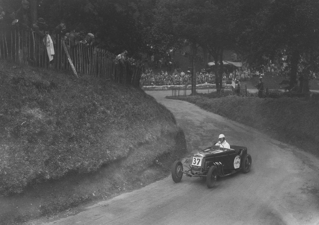 Detail of Frazer-Nash competing in the Shelsley Walsh Hillclimb, Worcestershire, 1935 by Bill Brunell