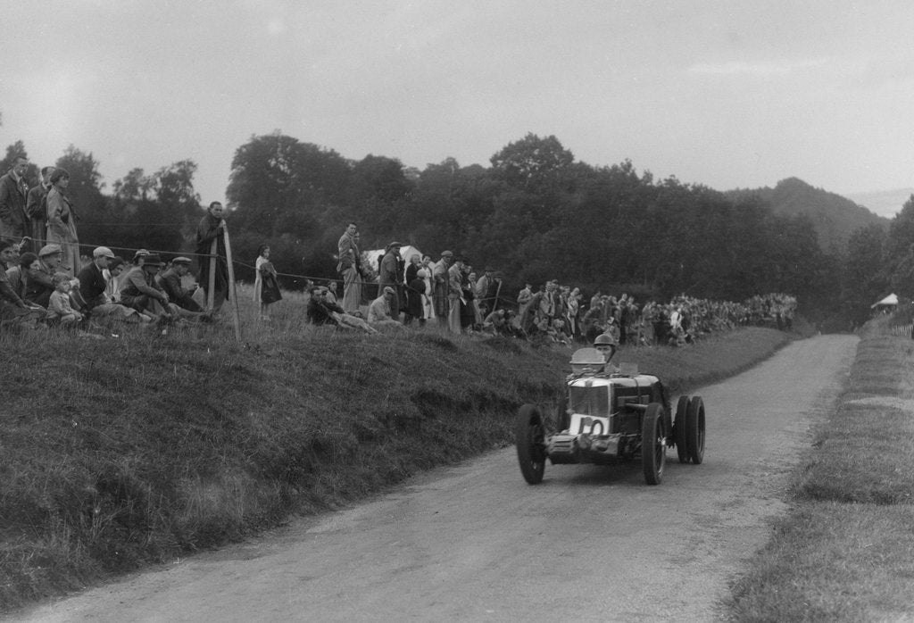Detail of MG competing in the Shelsley Walsh Hillclimb, Worcestershire, 1935 by Bill Brunell