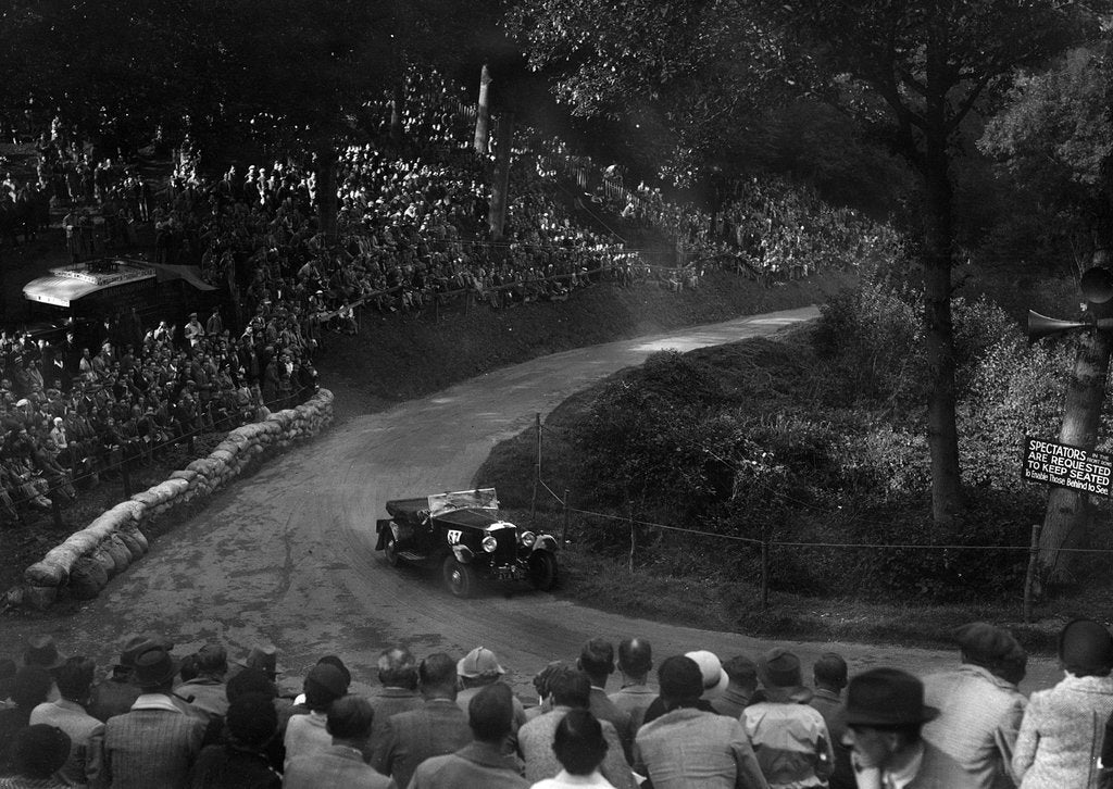Detail of Railton light sports competing in the Shelsley Walsh Hillclimb, Worcestershire, 1935 by Bill Brunell