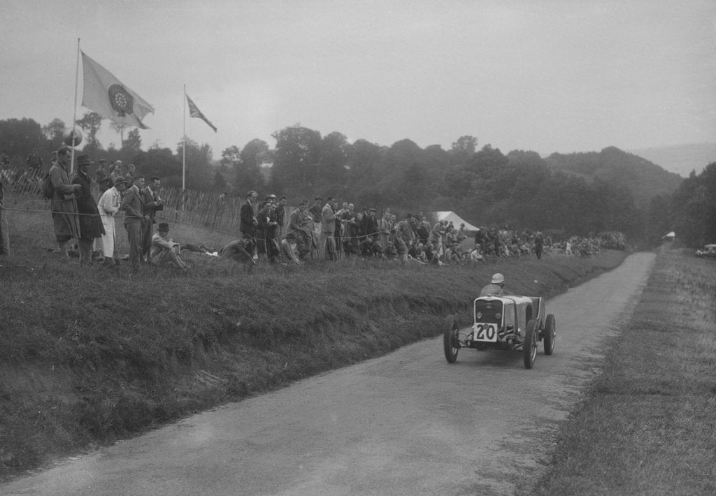 Detail of Singer competing in the Shelsley Walsh Hillclimb, Worcestershire, 1935 by Bill Brunell