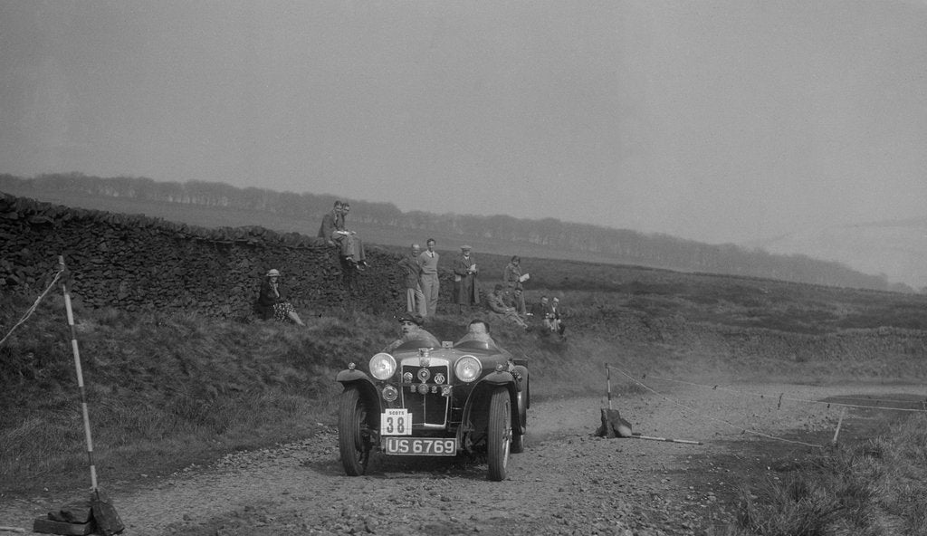 Detail of MG PA of A Frew competing in the Sunbac Inter-Club Team Trial, 1935 by Bill Brunell