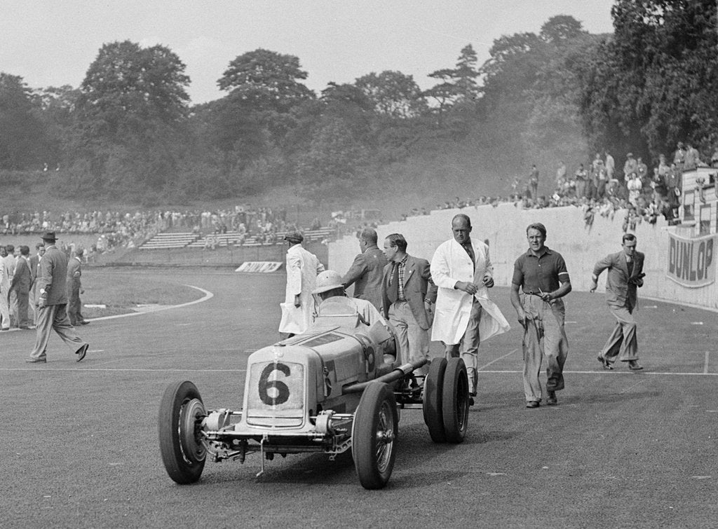 Detail of ERA of P Aitken at Crystal Palace, London, 1939 by Bill Brunell