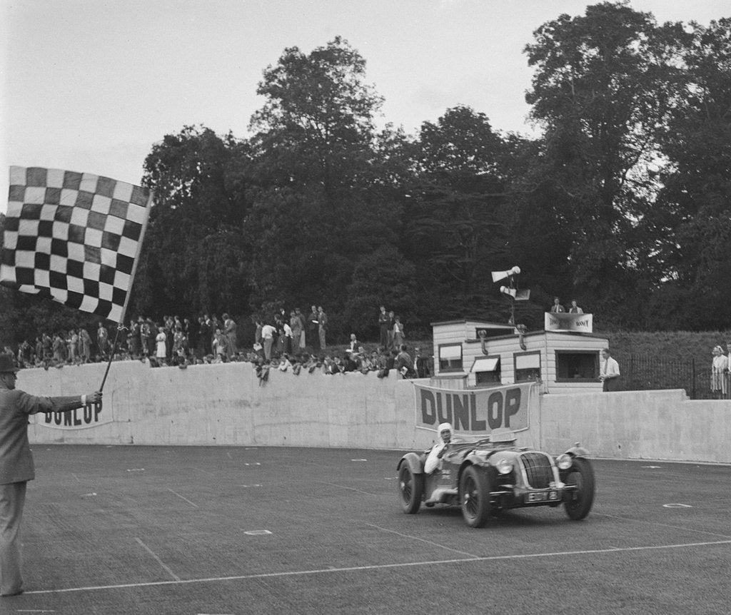 Detail of Alta of GE Abecassis winning the Imperial Trophy Formula Libre race at Crystal Palace, London, 1939 by Bill Brunell