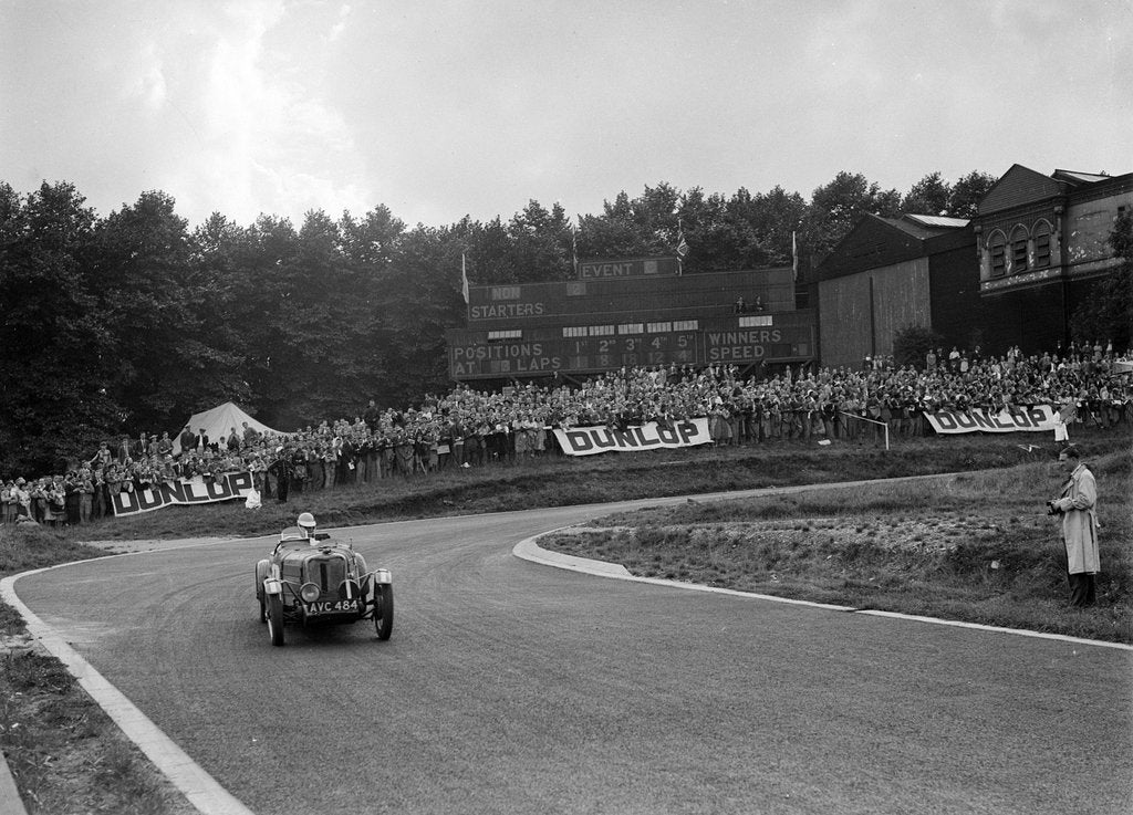 Detail of Singer Le Mans of Arthur W Jones racing at Crystal Palace, London, 1939 by Bill Brunell