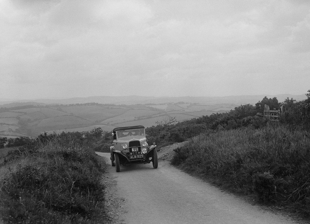 Detail of Ford V8 of WCN Norton competing in the MCC Torquay Rally, 1938 by Bill Brunell