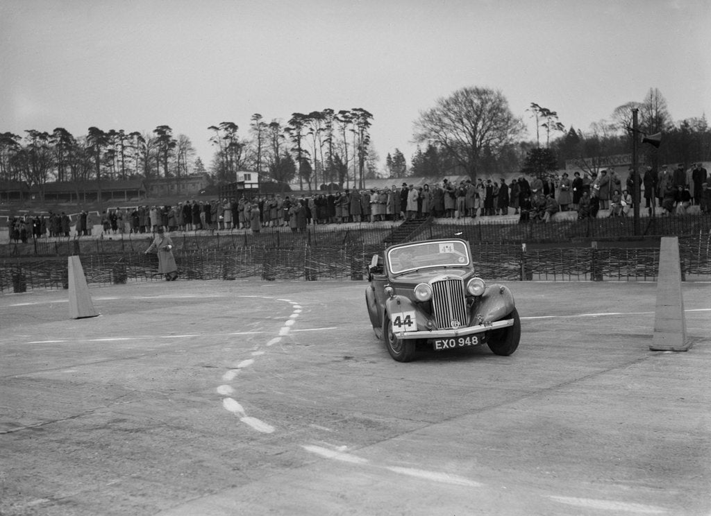 Detail of Talbot saloon competing in the JCC Rally, Brooklands, Surrey, 1939 by Bill Brunell