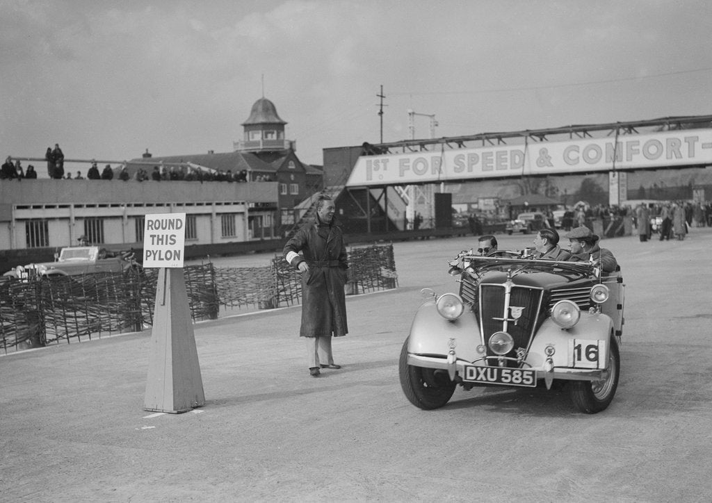 Detail of Renault open tourer competing in the JCC Rally, Brooklands, Surrey, 1939 by Bill Brunell