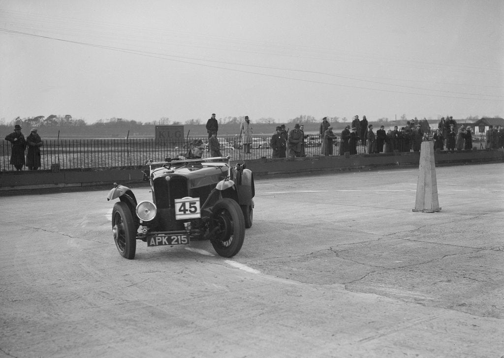 Detail of AC 16/66 competing in the JCC Rally, Brooklands, Surrey, 1939 by Bill Brunell