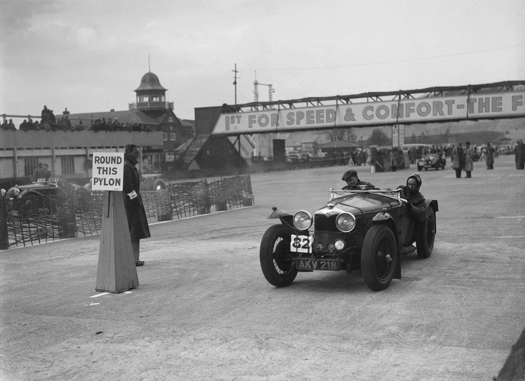 Detail of Riley Sprite competing in the JCC Rally, Brooklands, Surrey, 1939 by Bill Brunell